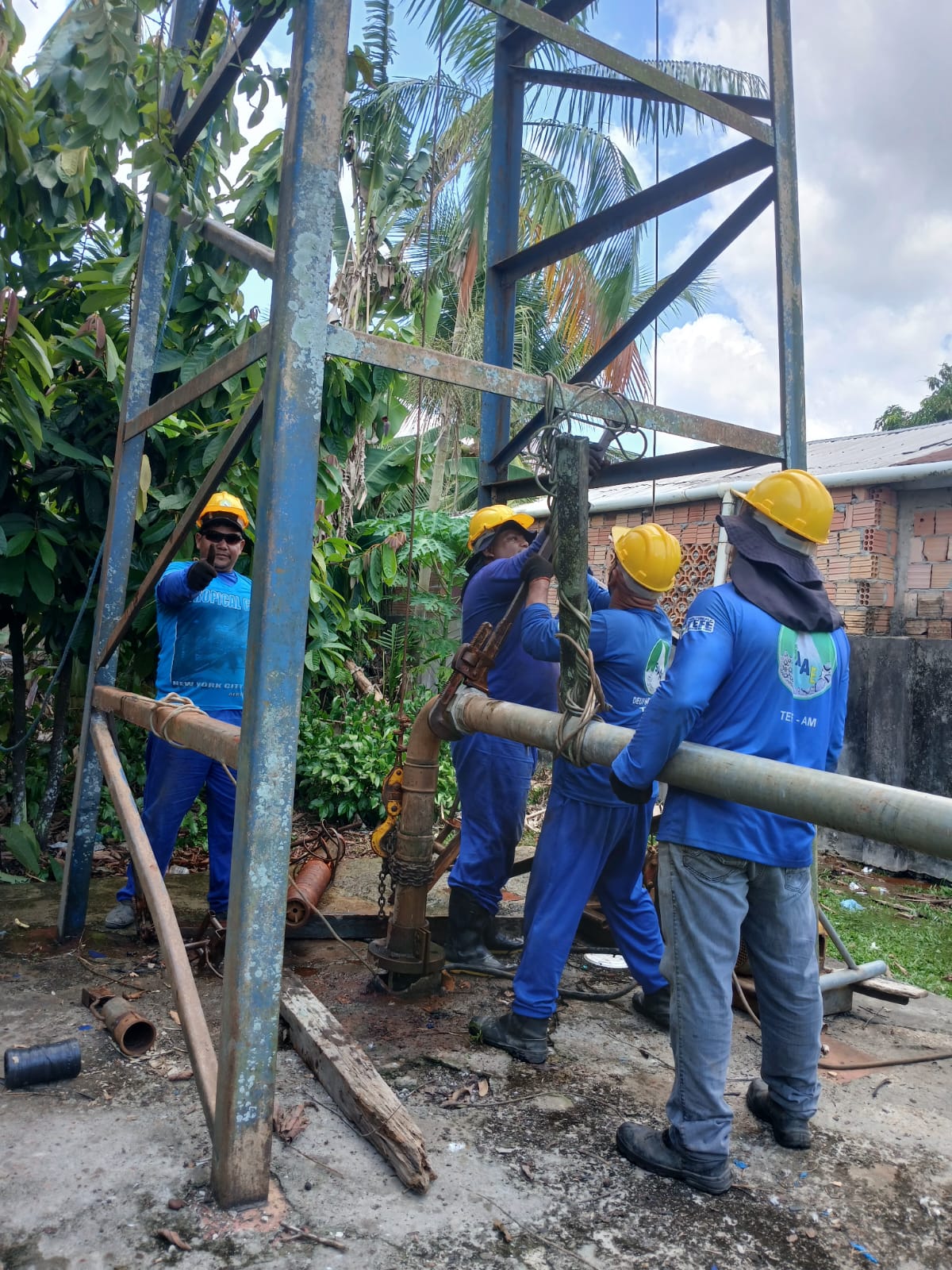 SAAE Realiza Manutenção no Poço Artesiano PT 13 do Bairro do Abial